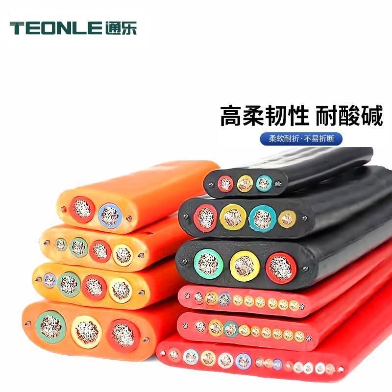 PUR聚氨酯扁形電纜-起重機(jī)行車電纜