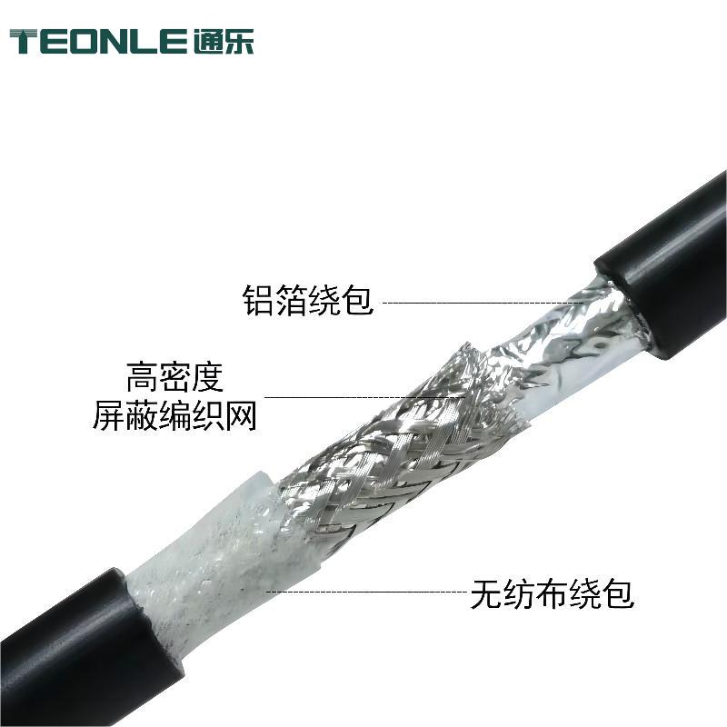 耐彎曲＞1千萬(wàn)次循環(huán)工業(yè)機(jī)器人拖鏈線纜PUR護(hù)套