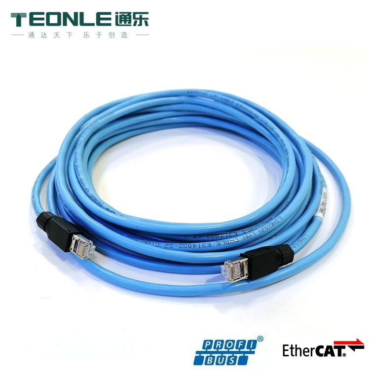 工業(yè)級RJ45接頭以太網(wǎng)EtherCAT通訊網(wǎng)線